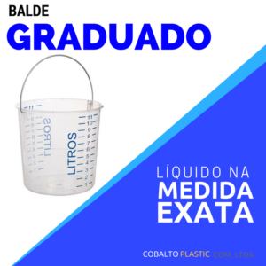 Balde Graduado Cobalt Plastic